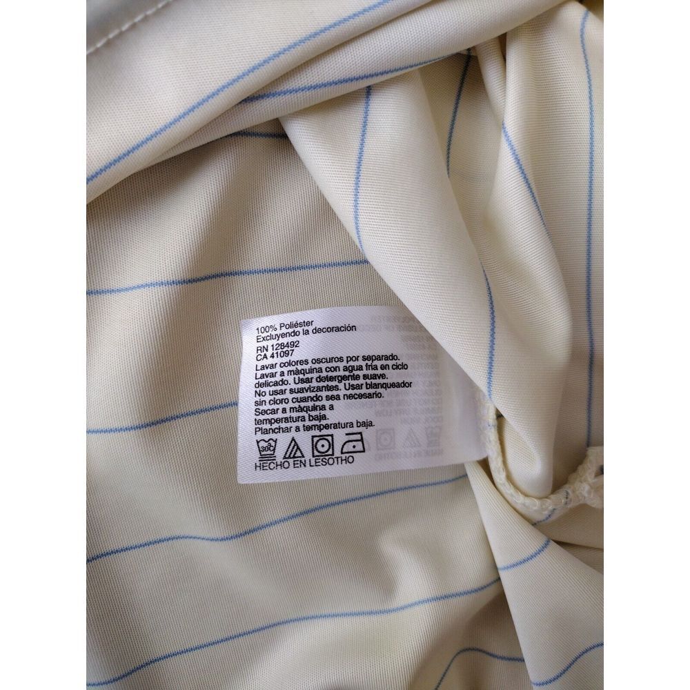 Greg Norman Polo Shirt Mens Medium Yellow  Striped Short Sleeve‎ Play Dry ML75 - Picture 5 of 9